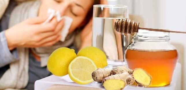 Honey and lemon