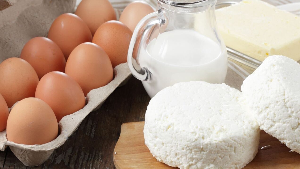 eggs and dairy products for potential