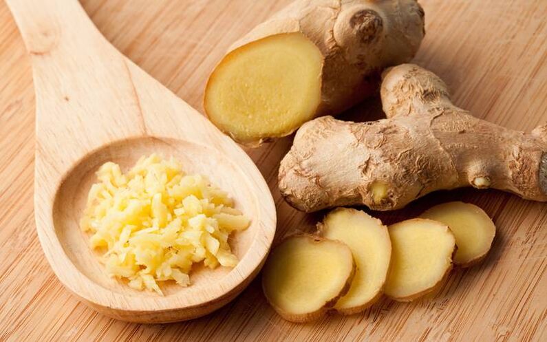 Ginger root in a man's diet can increase potency