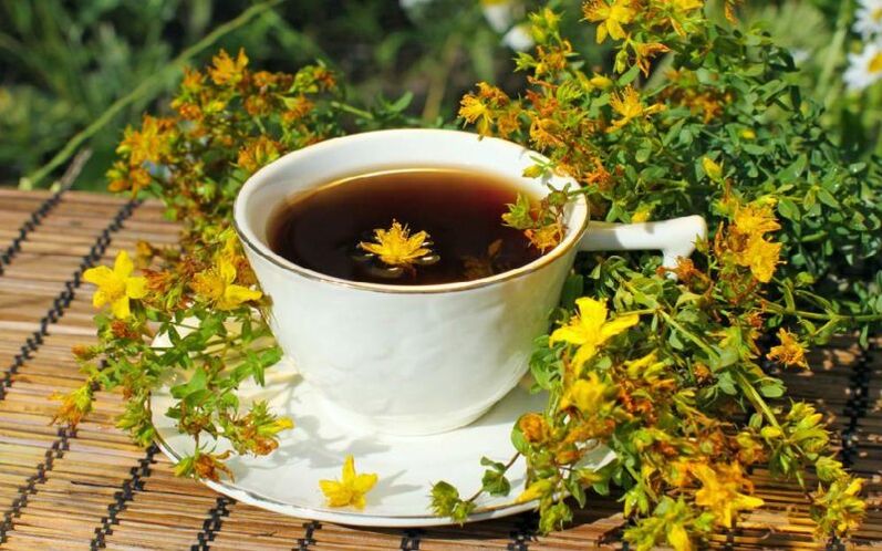 Decoction of St. wort.John to increase potency