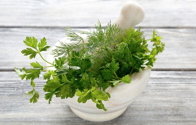 Dill and parsley to increase potency